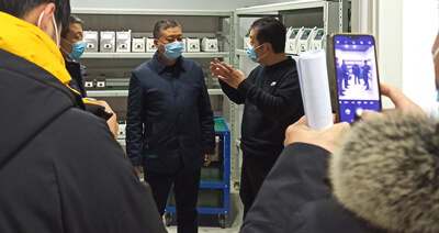 保定市高開區(qū)黨工委書記到融柏恒流泵指導(dǎo)